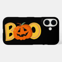 Hey Boo Cute Pumpkin Typography Drawing Art