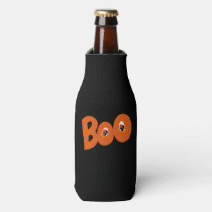 Hey Boo Did I Scare You Too Typography Drawing Art Bottle Cooler