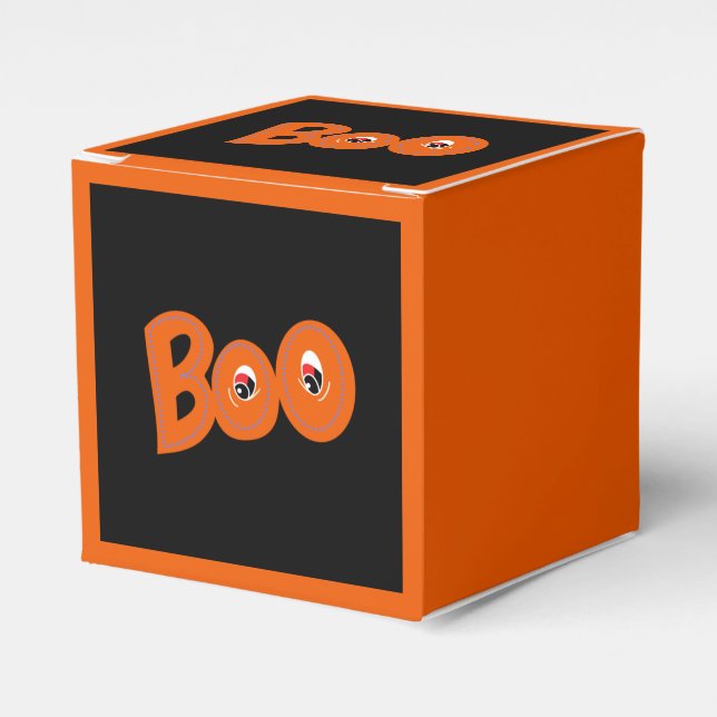 Hey Boo Did I Scare You Too Typography Drawing Art Favour Box (Front Side)
