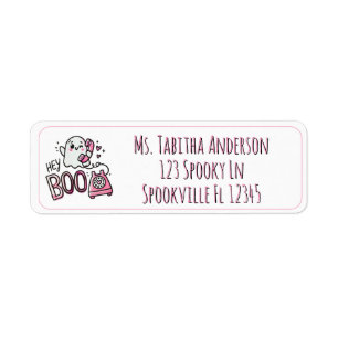 Hey Boo – Ghosted with Love Return Address Label