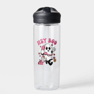 Hey Boo - Groovy Ghost Halloween Water Bottle
