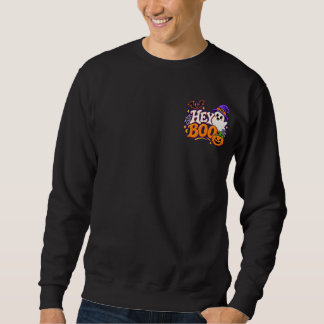 HEY BOO Halloween Family Matching Sweatshirt