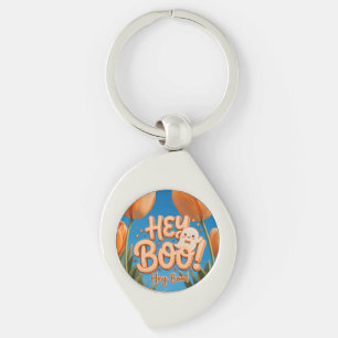 Hey Boo! Halloween Key Ring