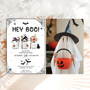 Hey Boo Halloween Party Invitation