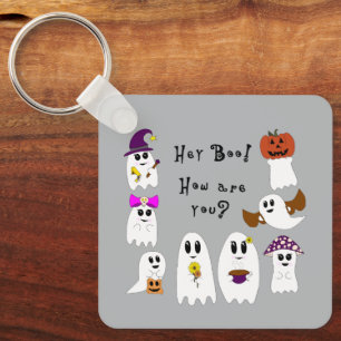 Hey Boo! Key Ring