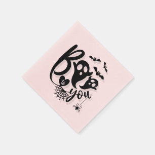 Hey Boo Simple Halloween Napkin