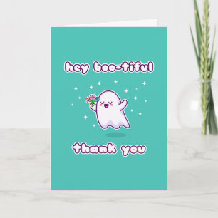 Hey Boo-tiful Thank You Pun Card