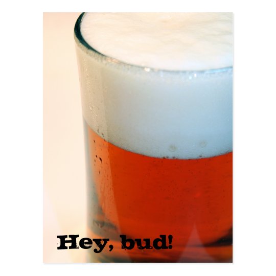 Hey, bud! postcard