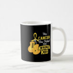 Hey Cancer You Picked The Wrong Kid Childhood Canc Coffee Mug<br><div class="desc">Hey Cancer You Picked The Wrong Kid Childhood Cancer Ribbon _7</div>
