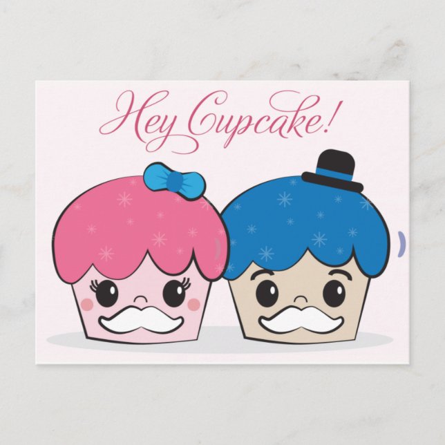 Hey Cupcake Postcard (Front)