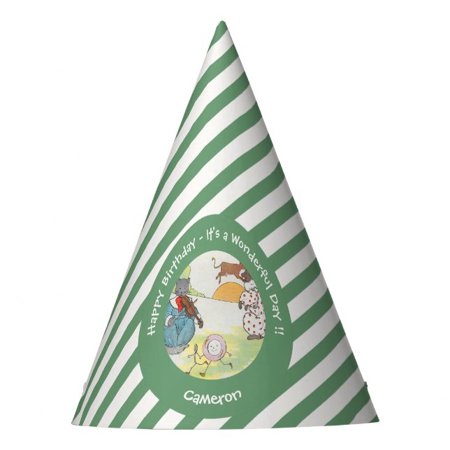 Hey Diddle Diddle Birthday Party Collection Party Hat (Front)