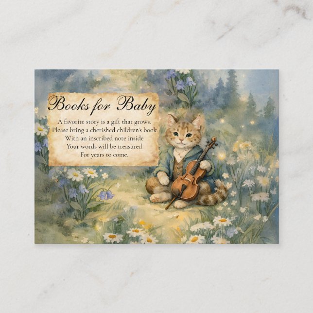 Hey Diddle Diddle Cat Enclosure Card (Front)
