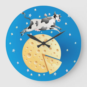 Hey Diddle Diddle, Cow Jumped Over the Moon Clock
