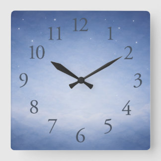 Hey Diddle Diddle Night Sky Nursery Wall Clock