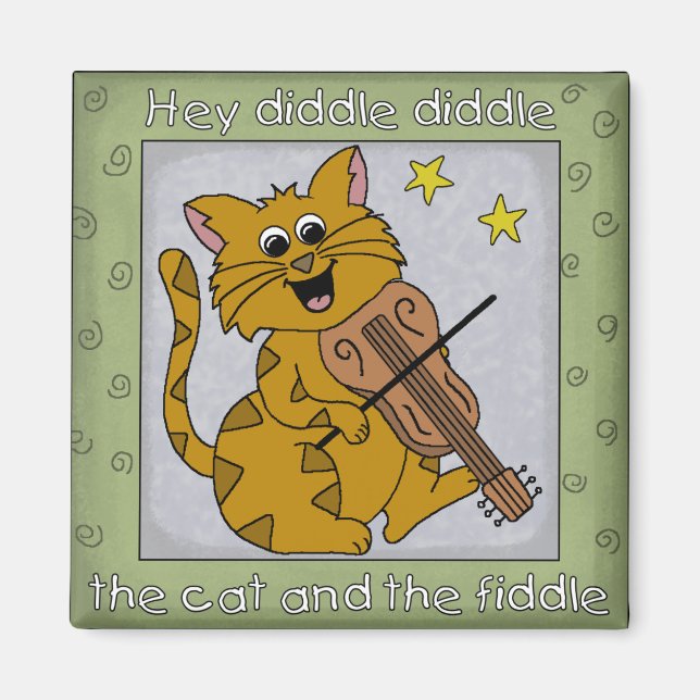 Hey Diddle Diddle, Nursery Rhyme Magnet (Front)