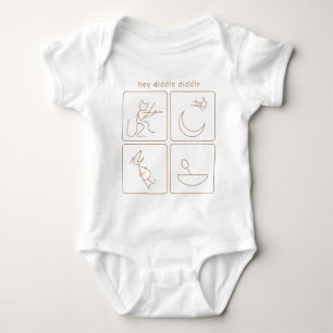 Hey Diddle Diddle onesy Baby Bodysuit