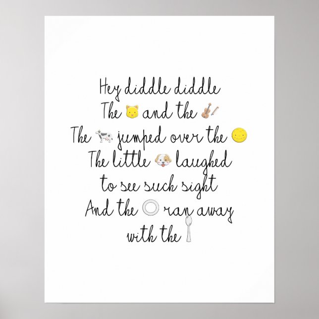 Hey Diddle Diddle Poster (Front)