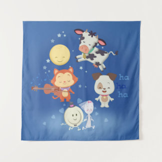 hey diddle diddle tapestry