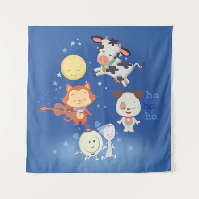 hey diddle diddle tapestry (Front)