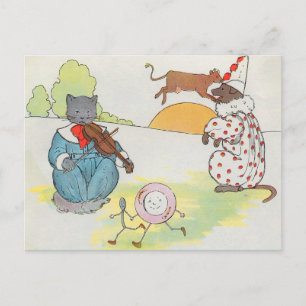 Hey, diddle, diddle!  The cat and the fiddle Postcard