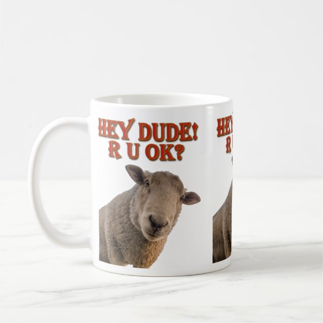 Hey Dude Are You Okay Hang-over Man Bridegroom Coffee Mug (Left)