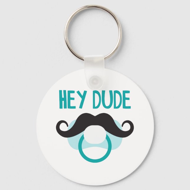 Hey Dude Key Ring (Front)