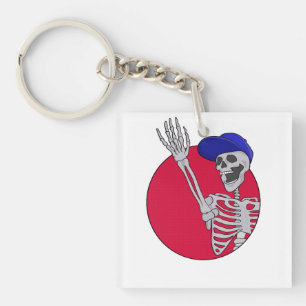 Hey Friends Cool and Funny Skeleton Key Ring