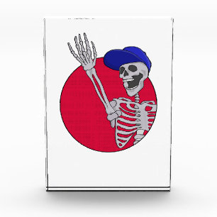 Hey Friends Cool and Funny Skeleton Photo Block