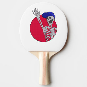 Hey Friends Cool and Funny Skeleton Ping Pong Paddle