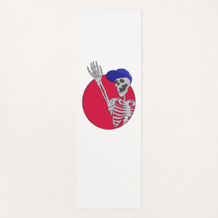 Hey Friends Cool and Funny Skeleton Yoga Mat