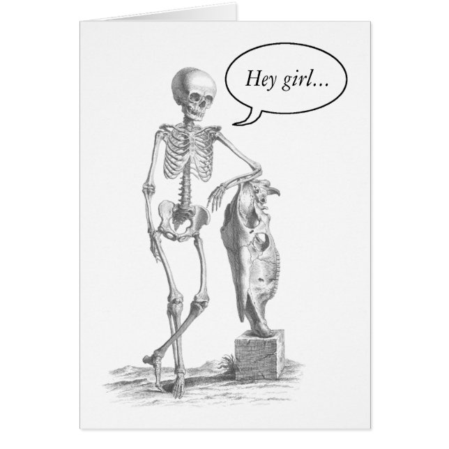 Hey Girl vintage skeleton (Front)