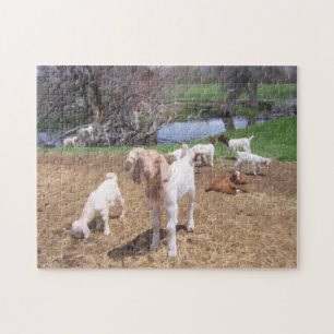 Hey Goat Kids Jigsaw Puzzle