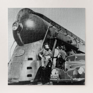 Hey Good Lookin' Vintage New York Central Railroad Jigsaw Puzzle