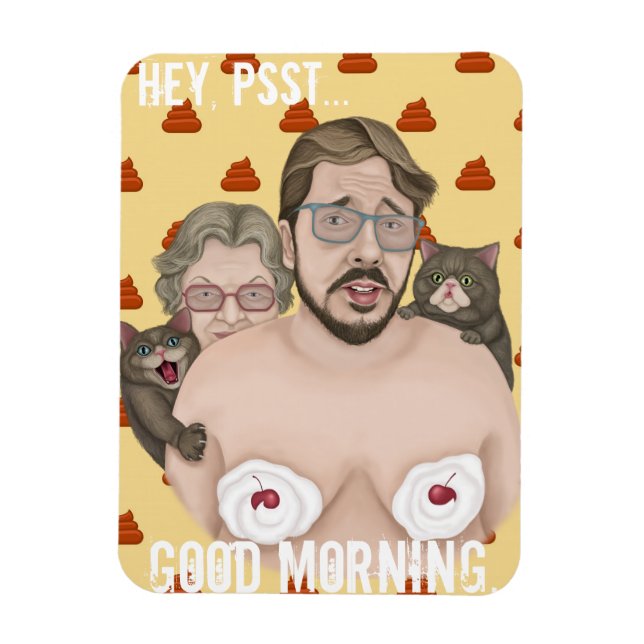 Hey, Good Morning Magnet (Vertical)