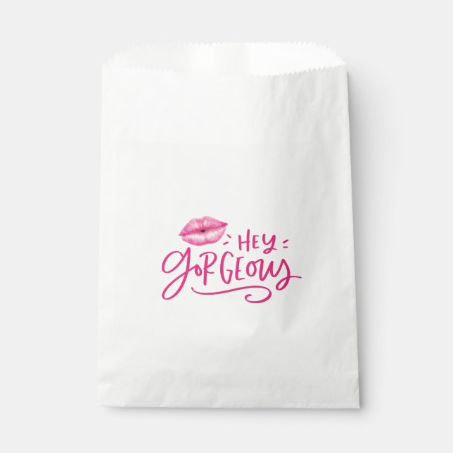 Hey Gorgeous Product Packaging Favour Bag (Front)