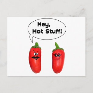 Hey, Hot Stuff! Chilies Postcard