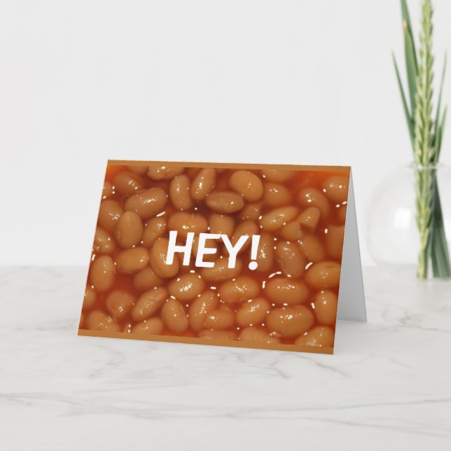 Hey! How Ya Bean? Card (Front)