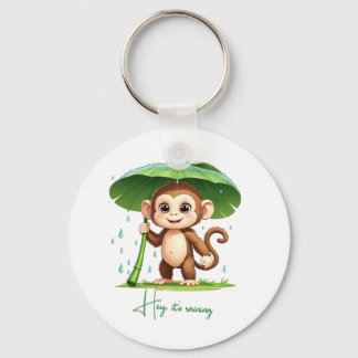 Hey' It's Raining Key Ring