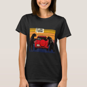 Hey Look A Menu Camng Camper, Retro Vintage Funny  T-Shirt