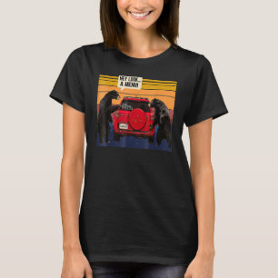 Hey Look A Menu Camping Camper, Retro Vintage Funn T-Shirt