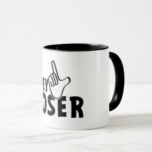 Hey loser. losers, mafkees, unnoble, neurd....  mug