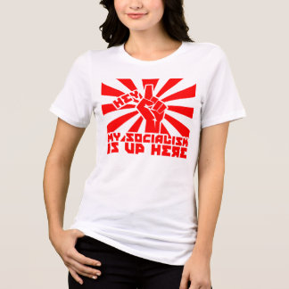 Hey! My Socialism Is Up Here Tri-Blend Shirt