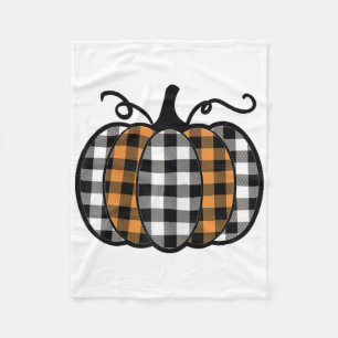 Hey Pumpkin Buffalo Plaid For Fall Autumn Thanksgi Fleece Blanket