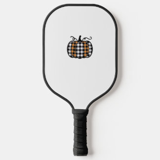 Hey Pumpkin Buffalo Plaid for Fall Autumn Thanksgi Pickleball Paddle