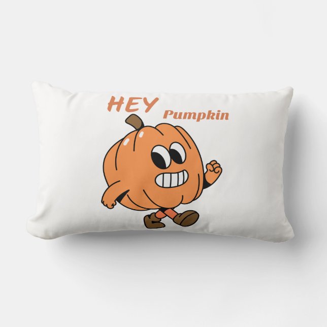 Hey Pumpkin  Lumbar Cushion (Front)