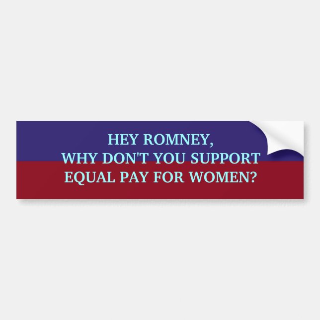 HEY ROMNEY Bumper Sticker (Front)