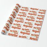 Hey Santa, Send Margaritas Wrapping Paper<br><div class="desc">Funny Christmas wrapping paper is a great way to show off your gift this holiday.</div>