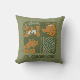 Hey Scooby-Doo Tribal Square Graphic Cushion