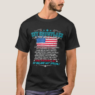 Hey Snowflake In The Real World Veteran Military P T-Shirt