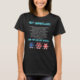Hey Snowflake The Real World Funny Veteran T-Shirt